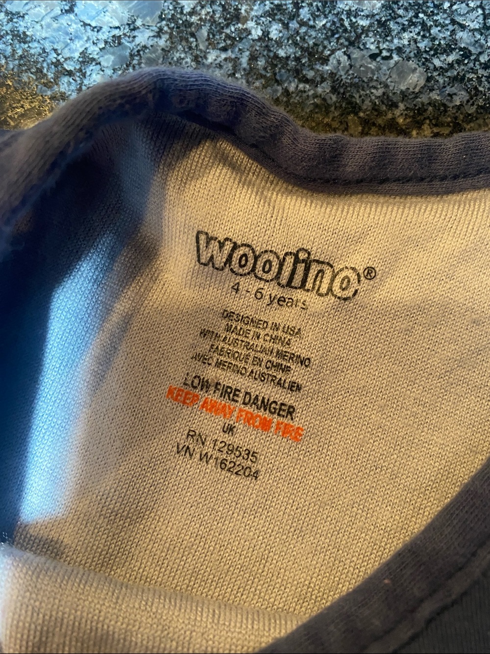 Woolino Sleep Bag Sack 4 Season Merino Wool Cotton Night Sky Size 4-6 Years - Picture 3 of 9